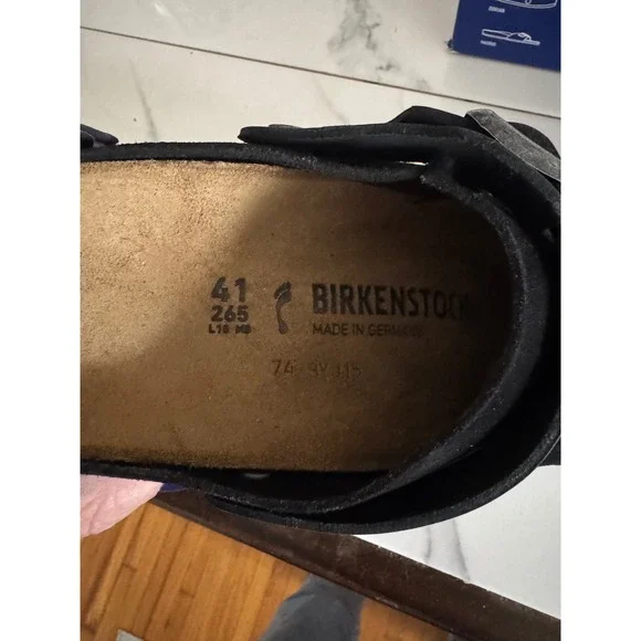 Birkenstock Suede Black Clogs - Picture 3 of 5